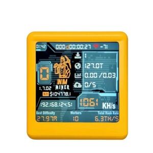 New NM TV Bitcoin Officail Smart TV
1060KH/s better Nerdminer v2 ESP32
BTC SOLO